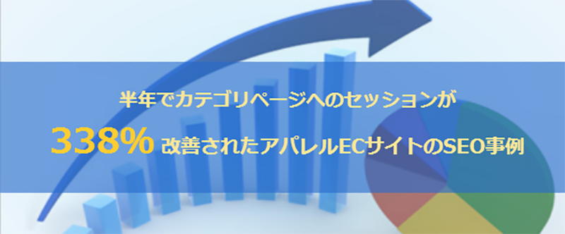 半年でカテゴリページへのセッションが338％改善されたアパレルECサイトのSEO事例