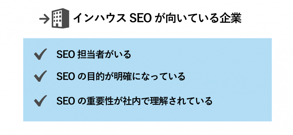 インハウスSEO メリット