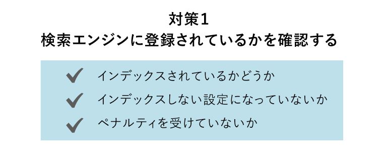 検索 表示されない