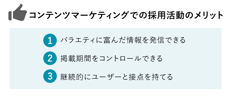 コンテンツマーケティング　採用