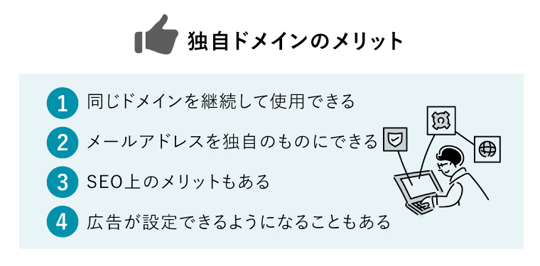 独自ドメインのメリット4