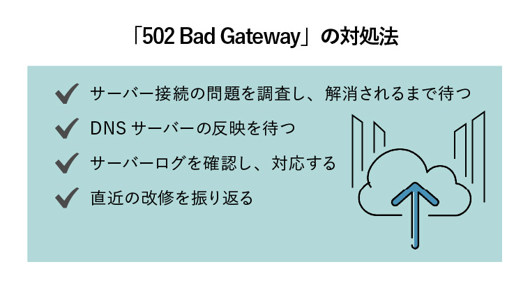 502 Bad Gatewayの対処法