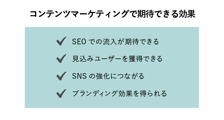 コンテンツマーケティング 効果