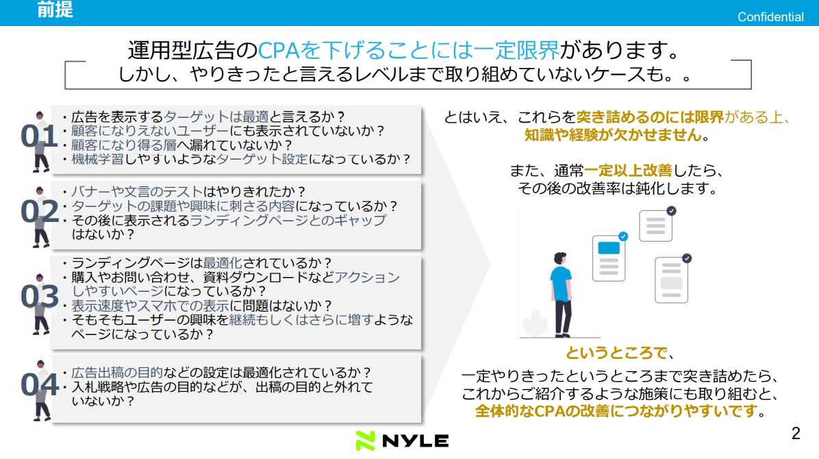 CPAを下げる5つのアイデアスライドサンプル2