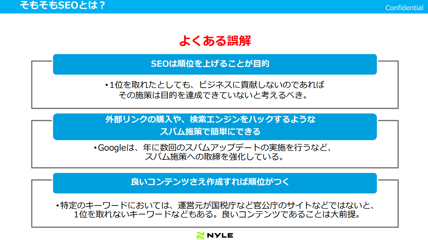 5分で押さえる！SEO対策とサイト分析入門資料ダウンロードスライドサンプル2