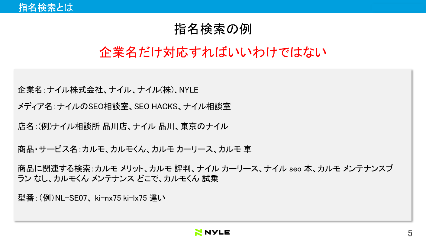 指名検索最適化虎の巻スライドサンプル1