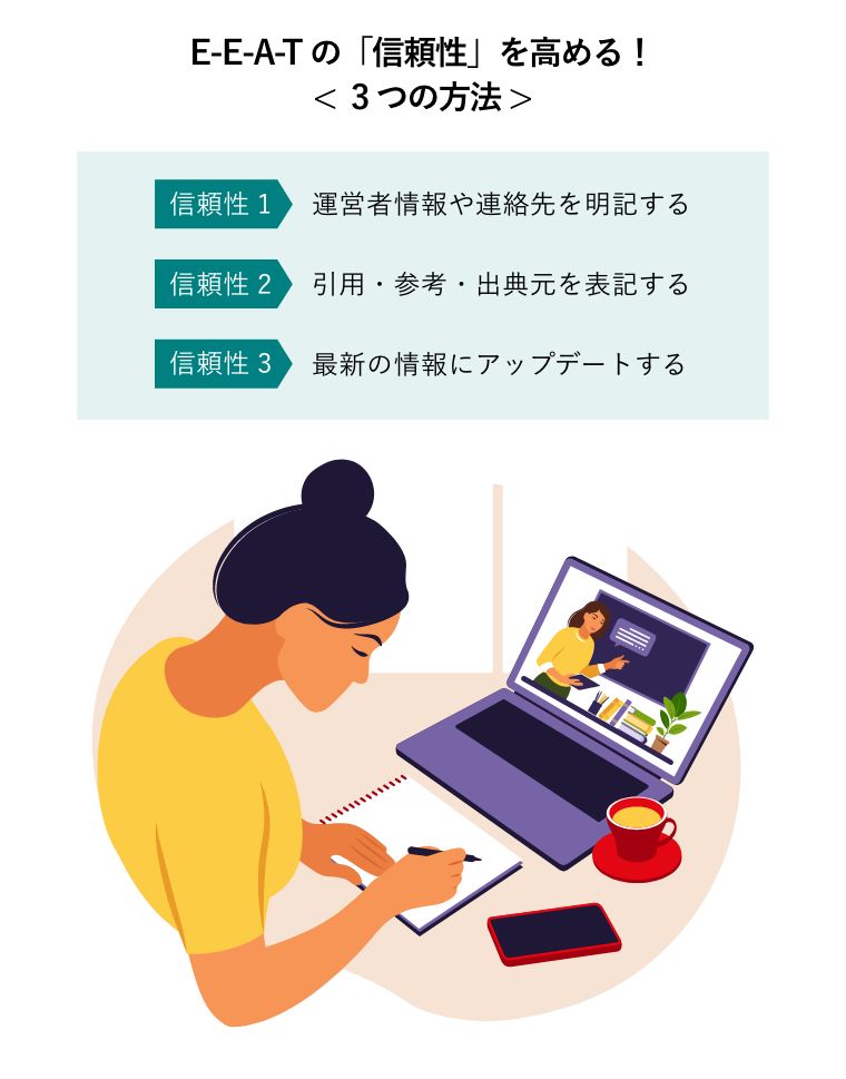 オンライン学習のコンセプト。パソコンを見て勉強する女性