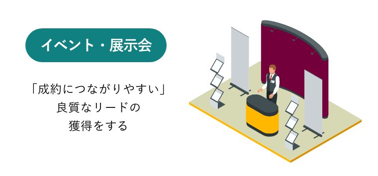 イベント・展示会「成約につながりやすい」良質なリードの獲得をする