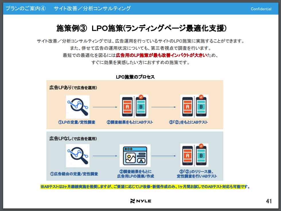 ホワイトペーパー「ナイルのWebコンサルティングサービス資料」の41頁（ナイルのSEO相談室）