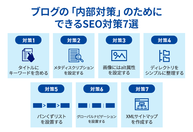 ブログの「内部対策」のためにできるSEO対策7選