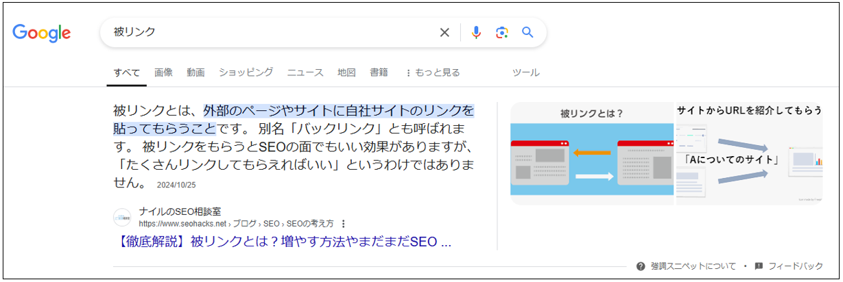 被リンク_強調スニペット