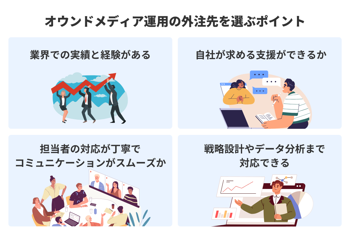 オウンドメディア運用の外注先を選ぶポイント