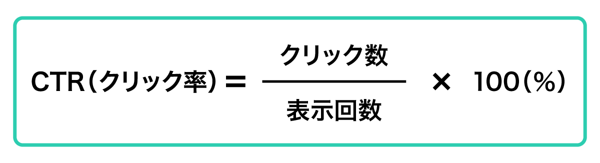 クリック率（CTR）の計算
