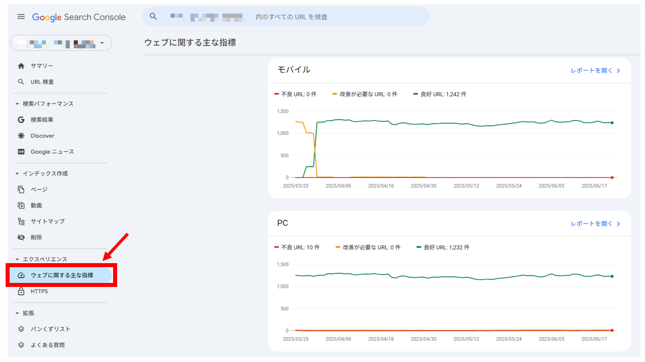 Googleデベロッパーツールを用いたページ表示速度結果