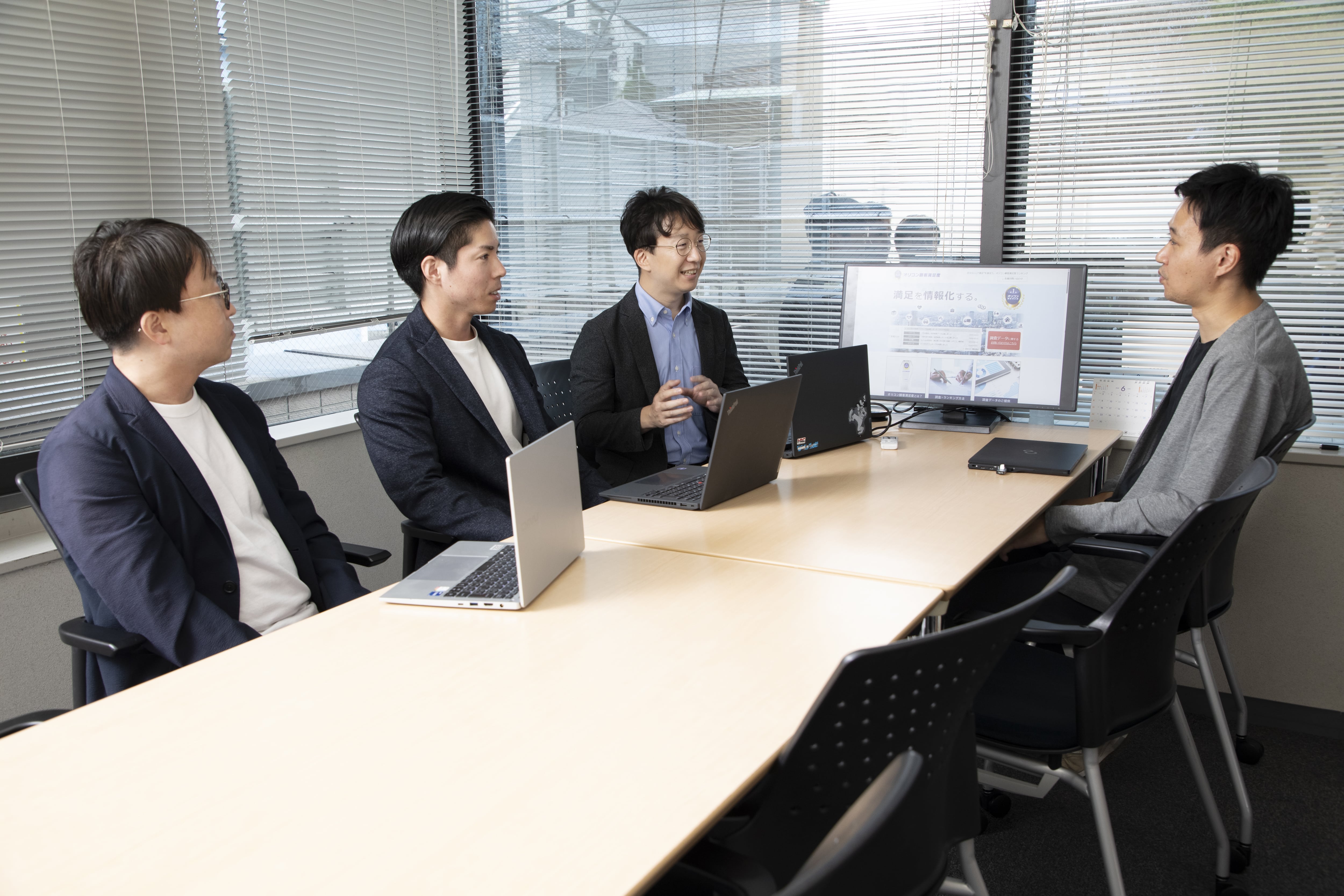 実際のインタビュー実施場面
